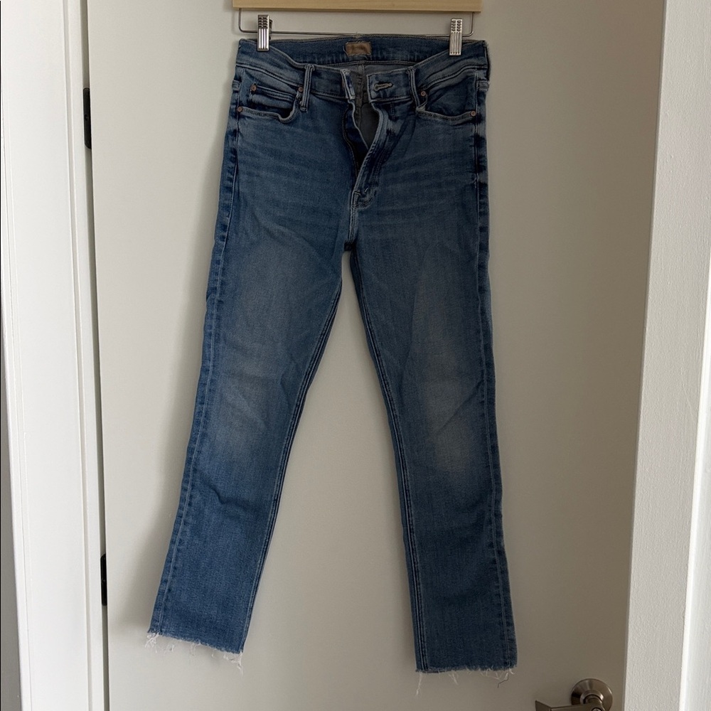 MOTHER Light Blue Ankle Jeans